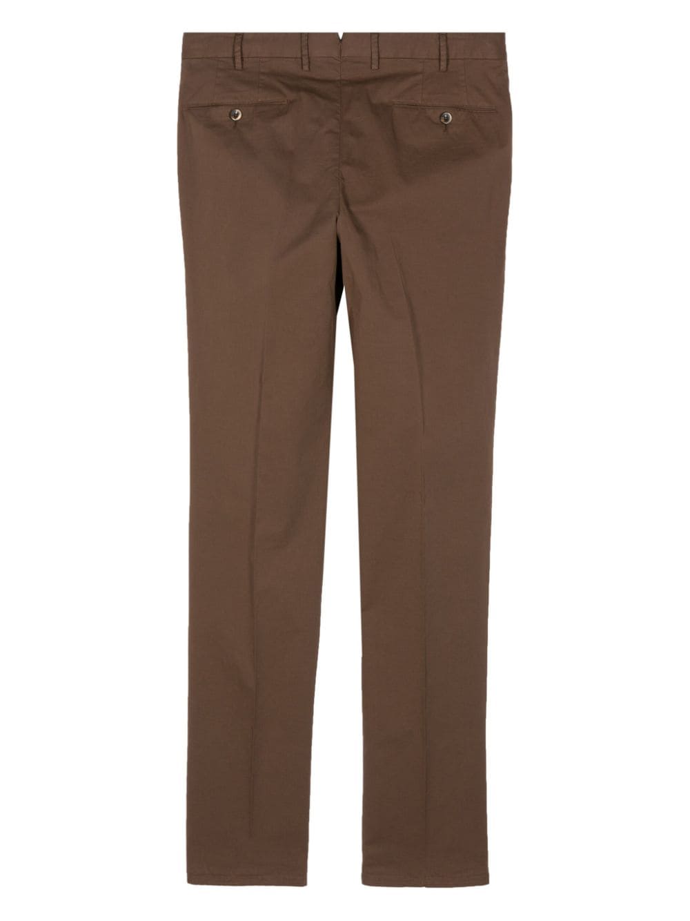 PT Torino gabardine-weave trousers - Bruin