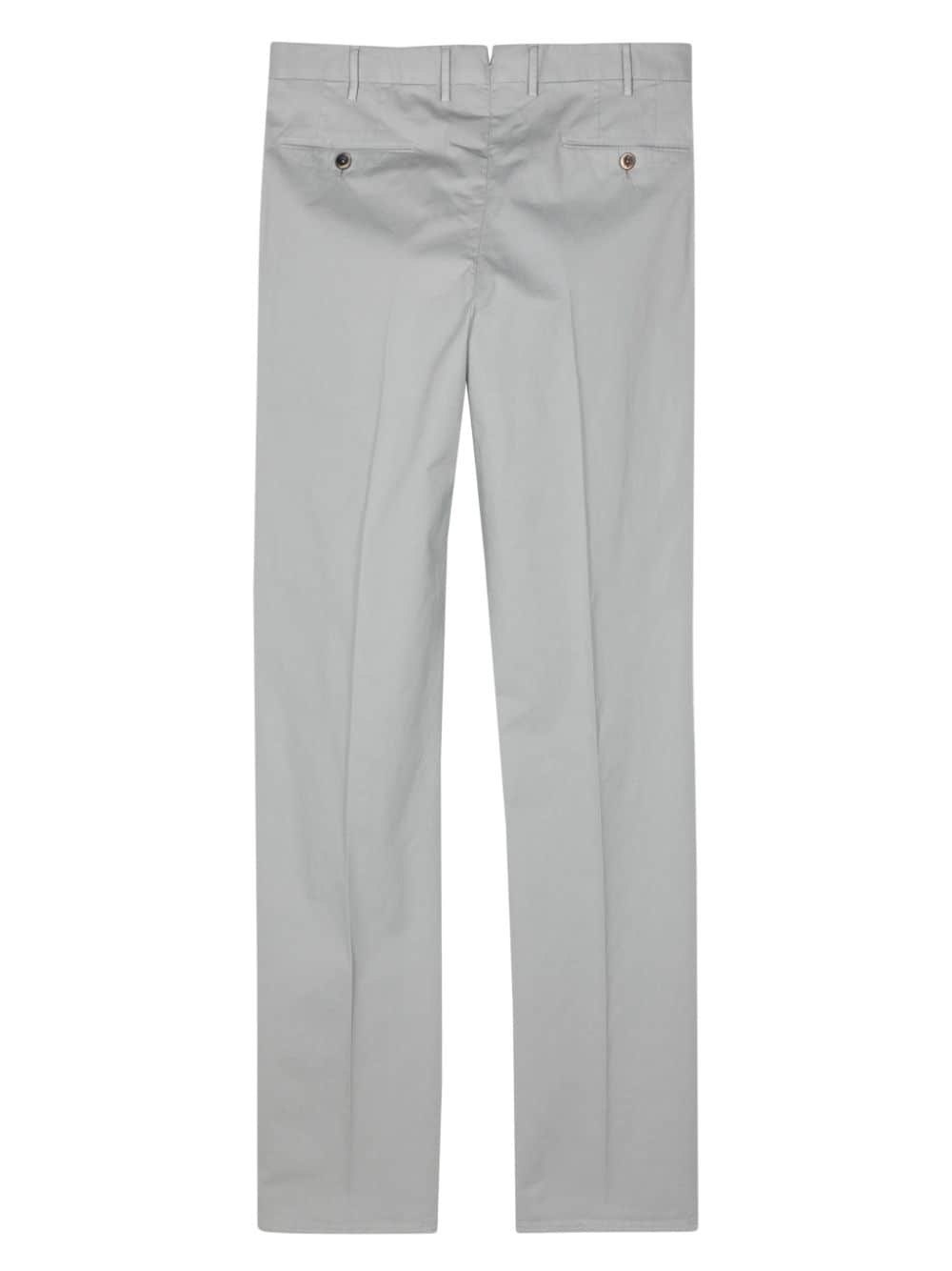 PT Torino gabardine-weave trousers - Grijs