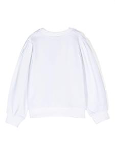 BOSS Kidswear Sweater met geborduurd logo - Wit