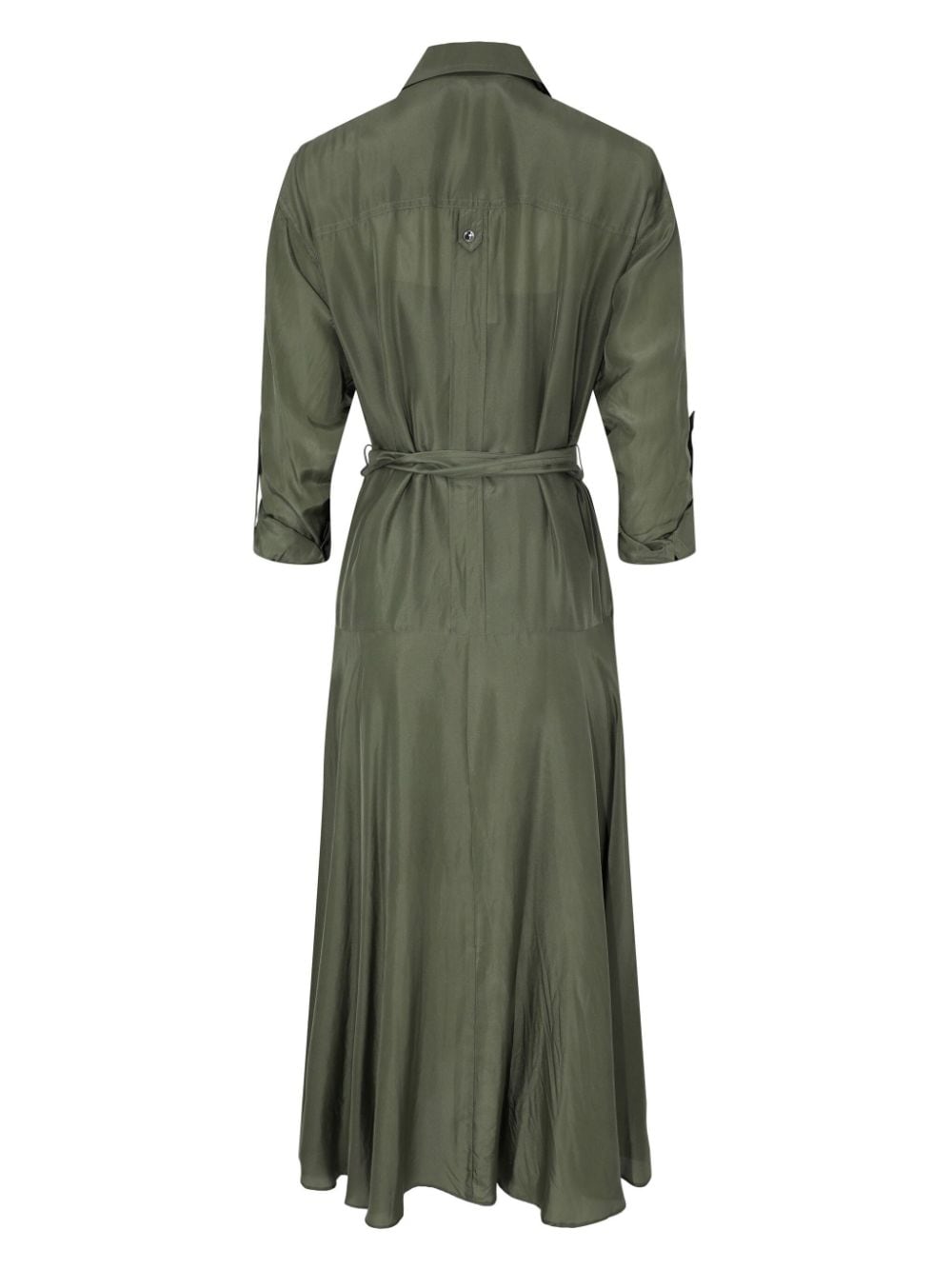 Veronica Beard Camille silk midi dress - Groen