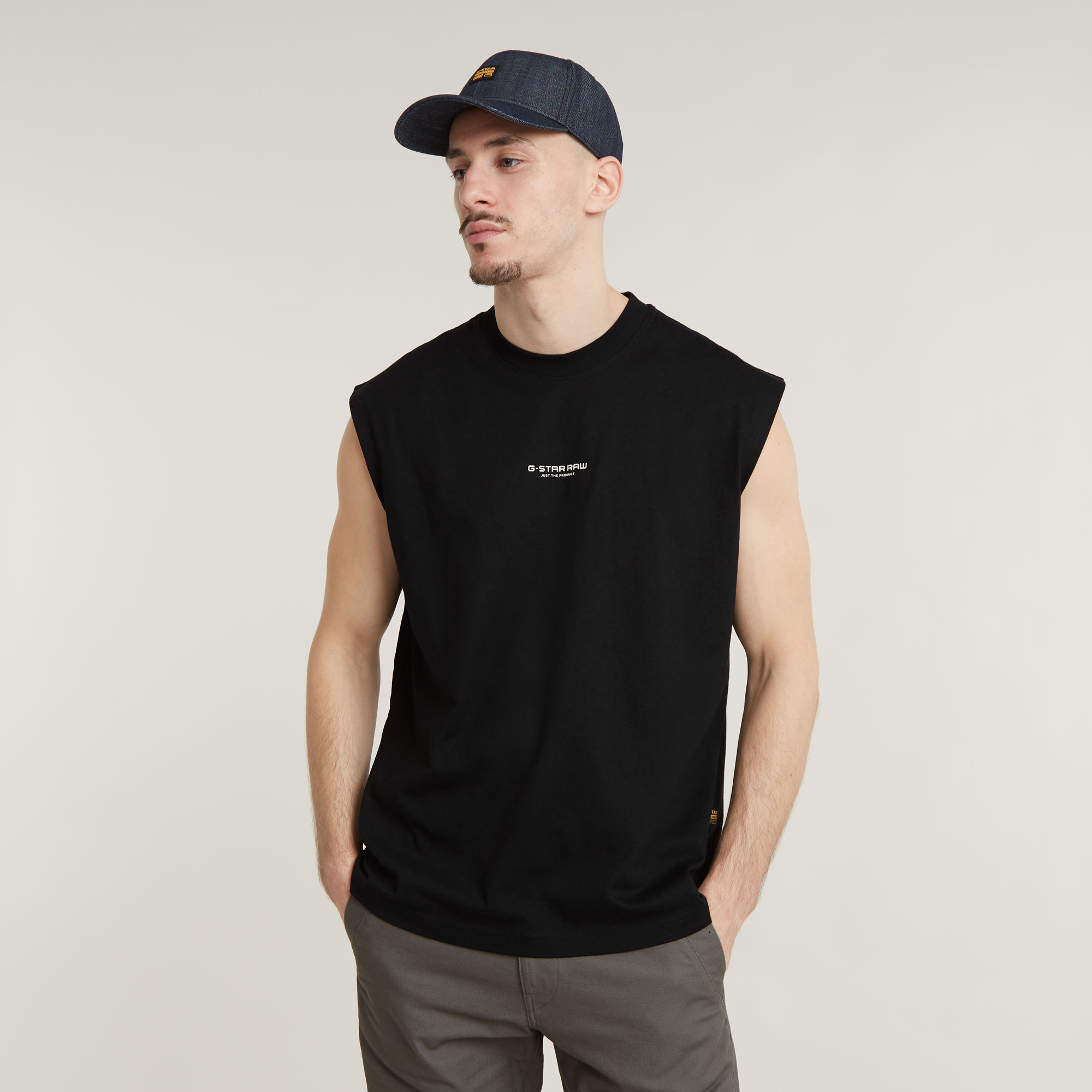 G-Star RAW Boxy Sleeveless T-Shirt - Zwart - Heren