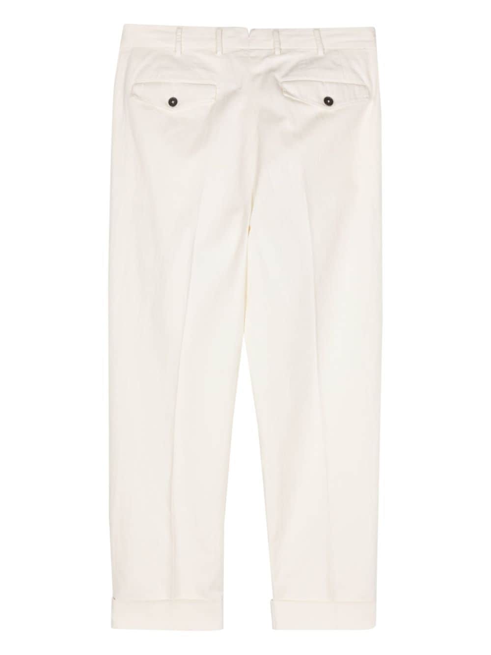 PT Torino pleat-detail trousers - Wit