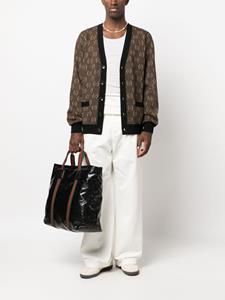 Gucci Vest met jacquard - Bruin