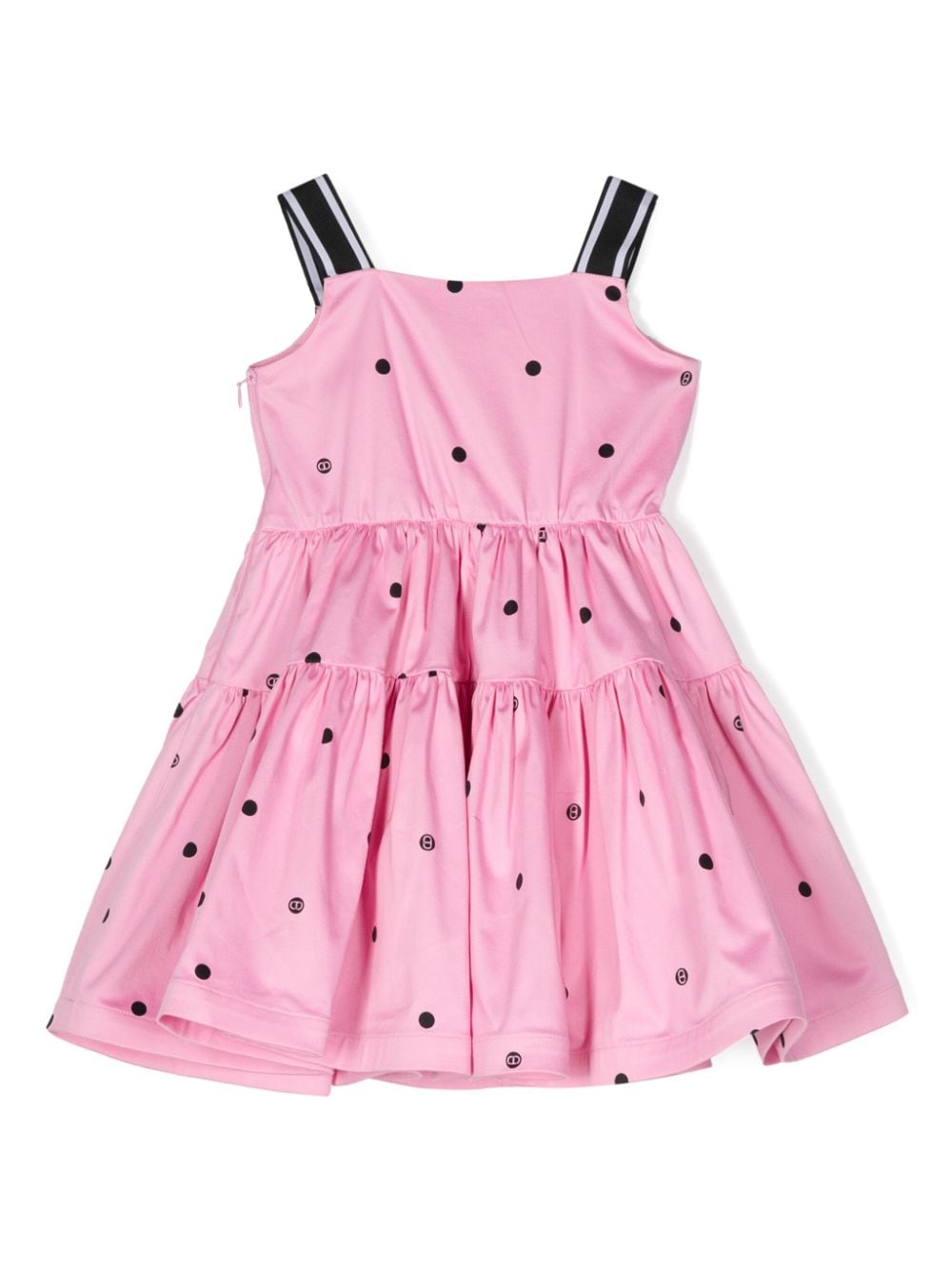 TWINSET Kids Midi-jurk met stippen - Roze