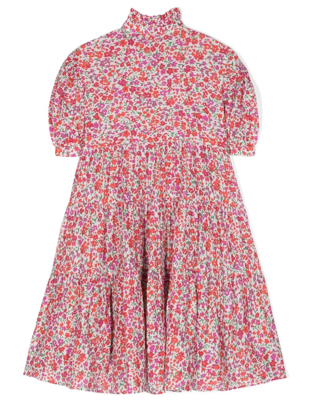 Philosophy Di Lorenzo Serafini Kids Katoenen jurk met bloemenprint - Roze