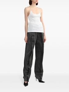 Y/Project mid-wash high-rise jeans - Zwart