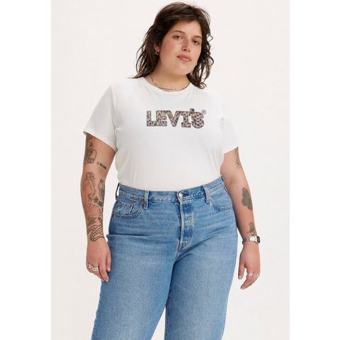 Levi's Plus Shirt met ronde hals Perfect Tee Whites