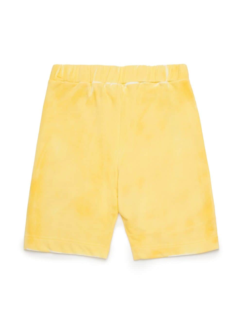 Nº21 Kids faded-effect cotton shorts - Geel