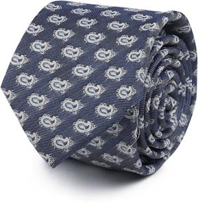 Suitable Krawatte Seide Paisley Navy -