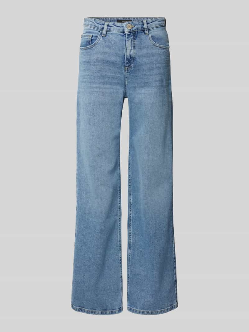 Opus Relaxed fit jeans met contrastnaden