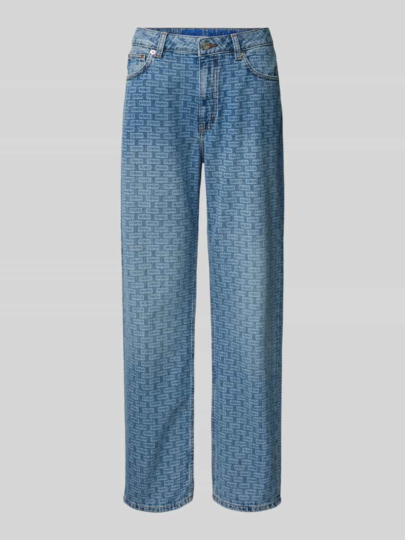 Hugo Blue Jeans met logomotief, model 'Elyah'