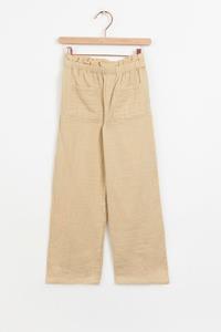 Sissy-Boy Beige Wide Leg Mousseline Broek