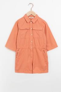 Sissy-Boy Licht Oranje Playsuit Met Driekwart Mouwen