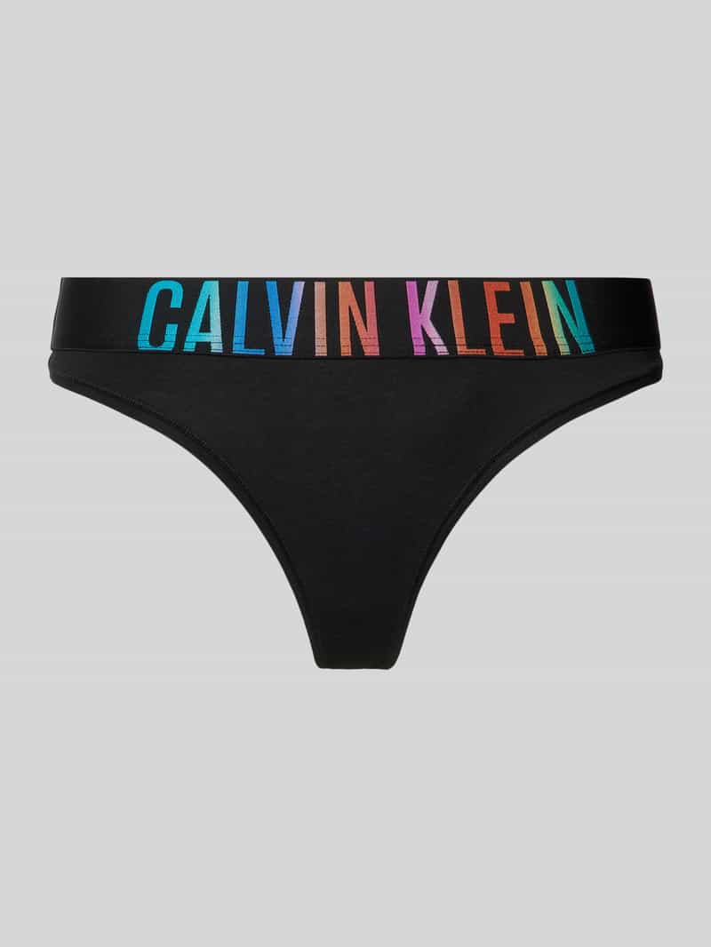 Calvin Klein Underwear String met elastische band met logo, model 'PRIDE'