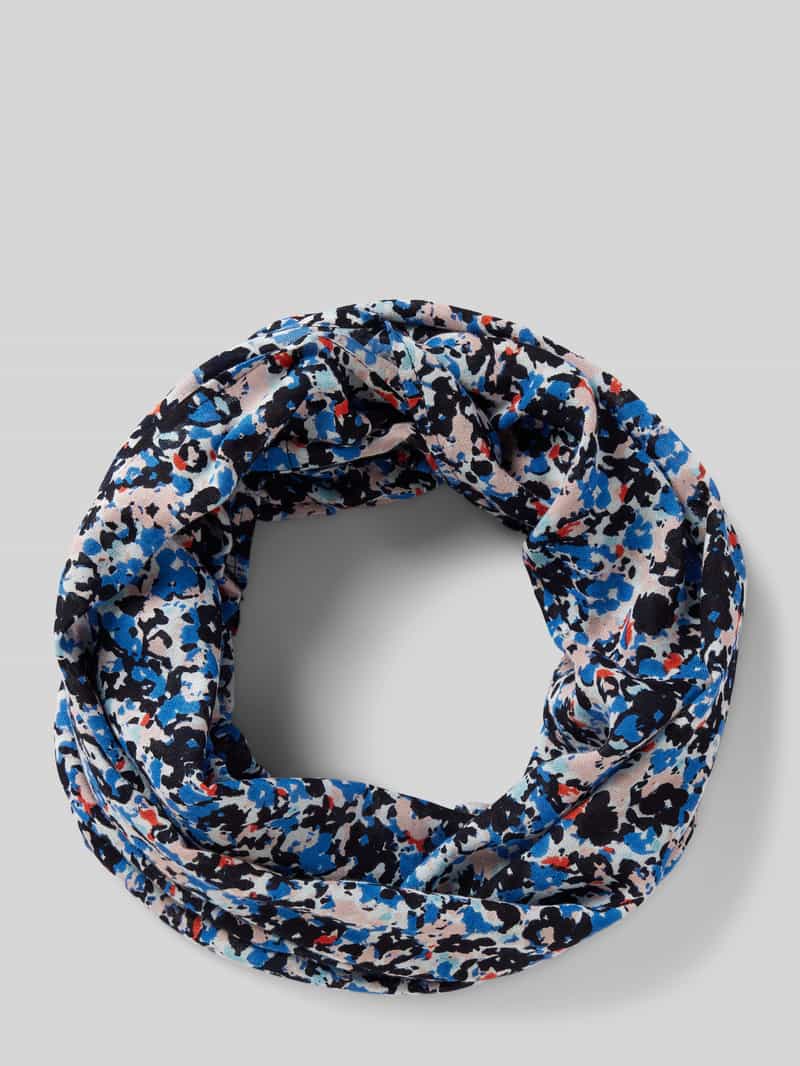 S.OLIVER CASUAL Sjaal met bloemenmotief, model 'Snood'