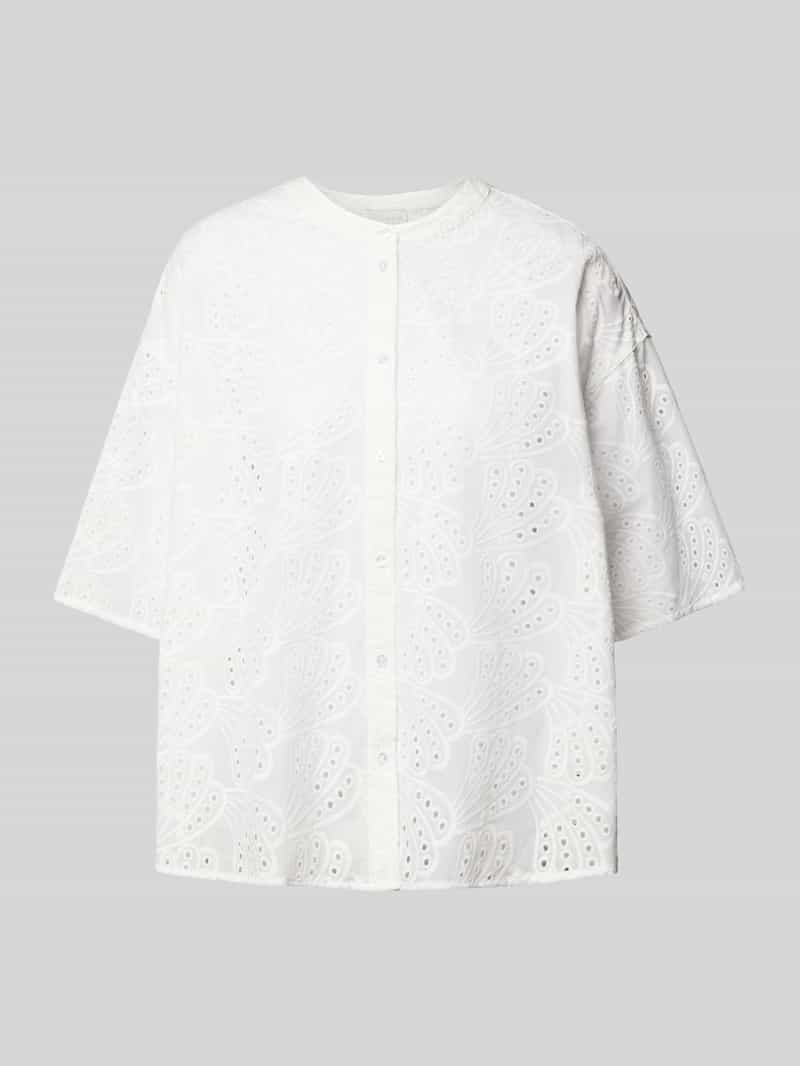 Milano italy Blouse met broderie anglaise