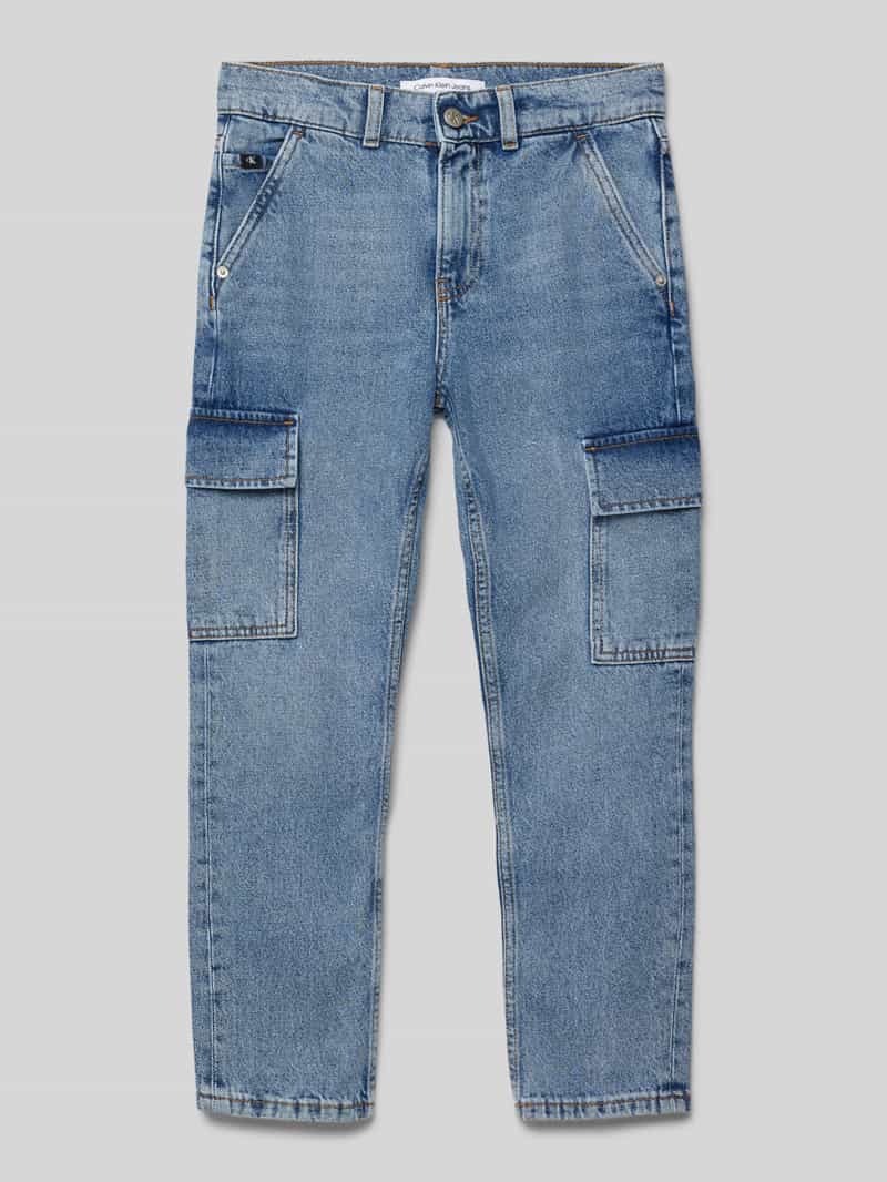 Calvin Klein Jeans Regular fit jeans met labelpatch, model 'ICONIC'