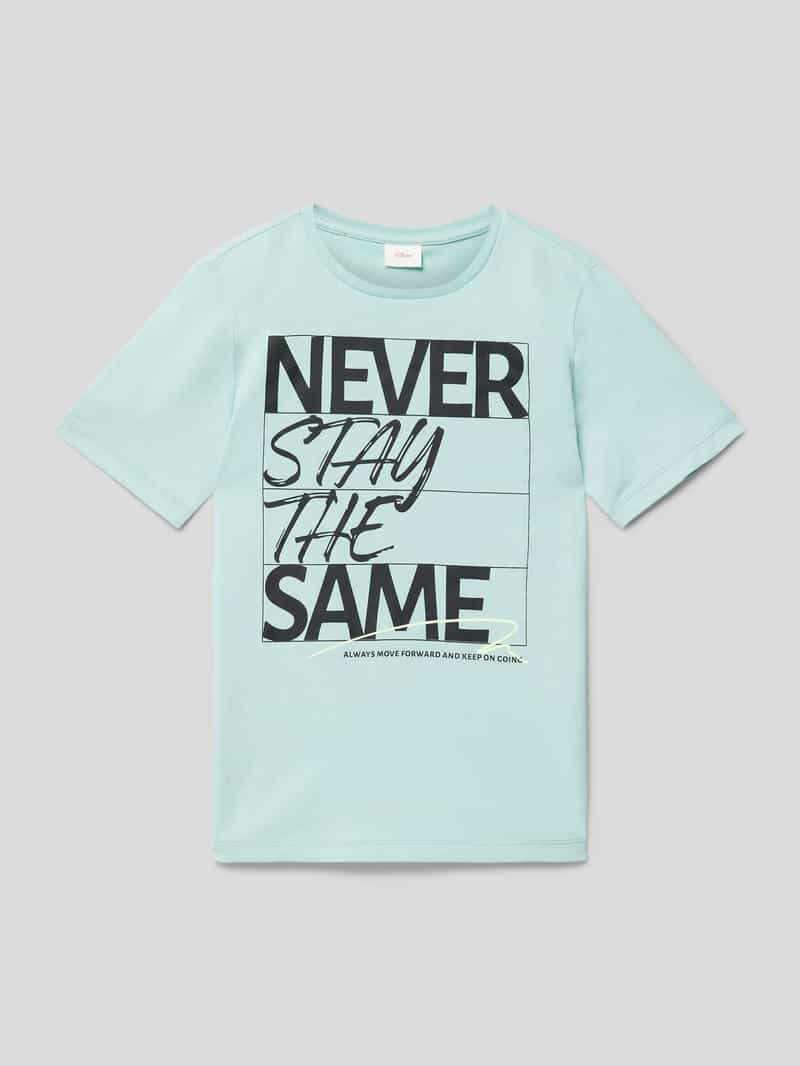 S.OLIVER CASUAL T-shirt met statementprint