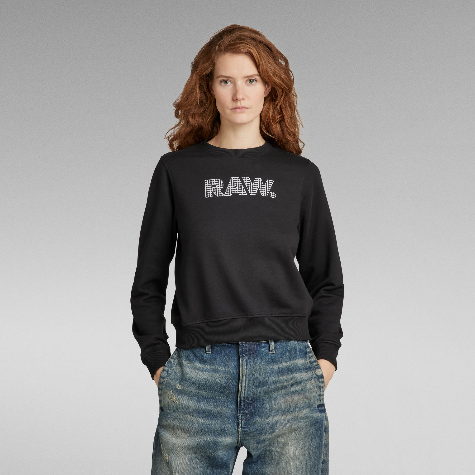 G-Star RAW Anglaise Graphic Sweater - Zwart - Dames