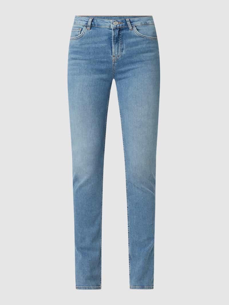 Review Skinny fit high waist jeans met stretch