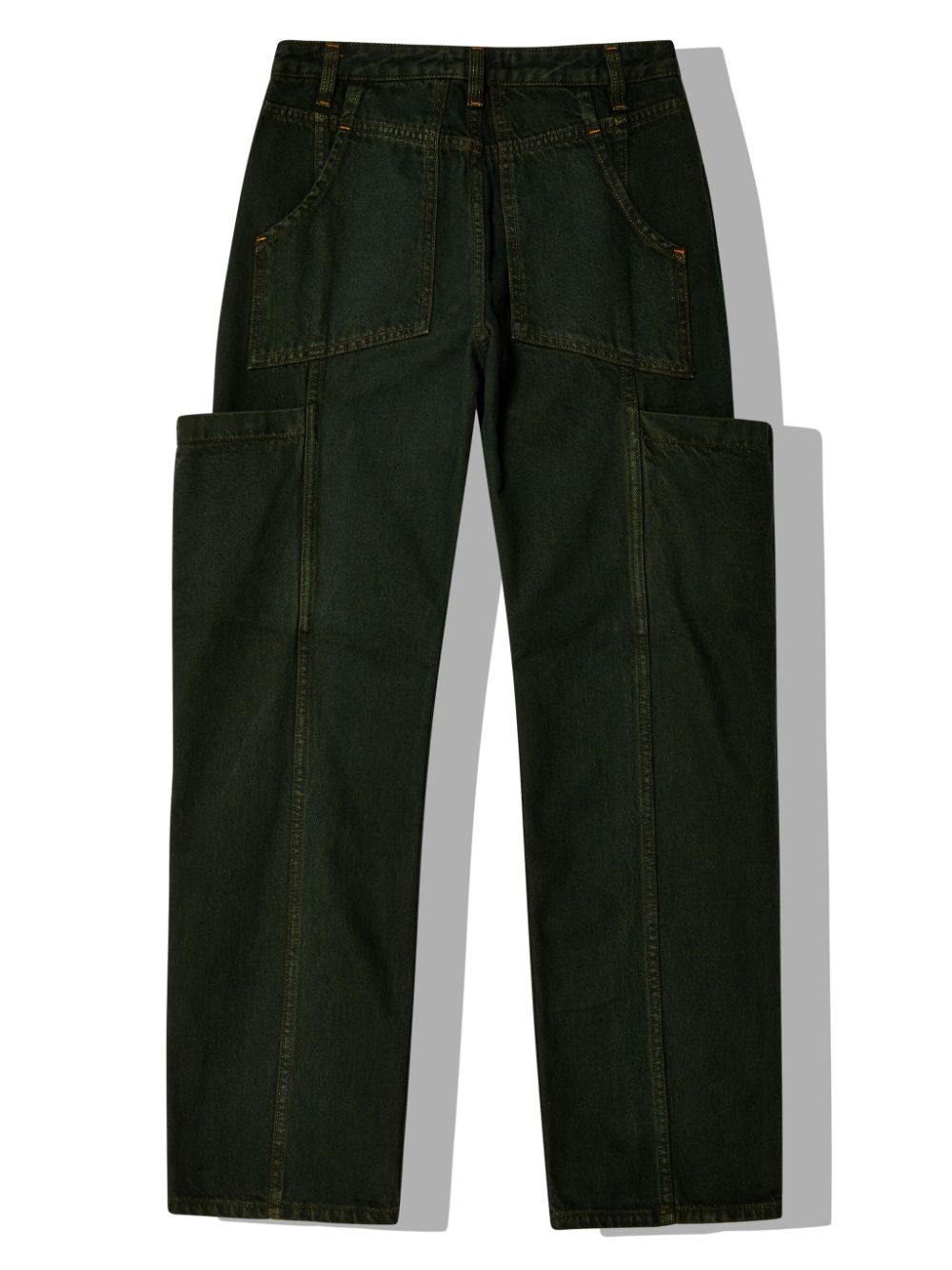 Eckhaus Latta cargo-pocket straight-leg jeans - Zwart