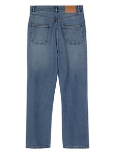 Rokh Gescheurde straight jeans - Blauw
