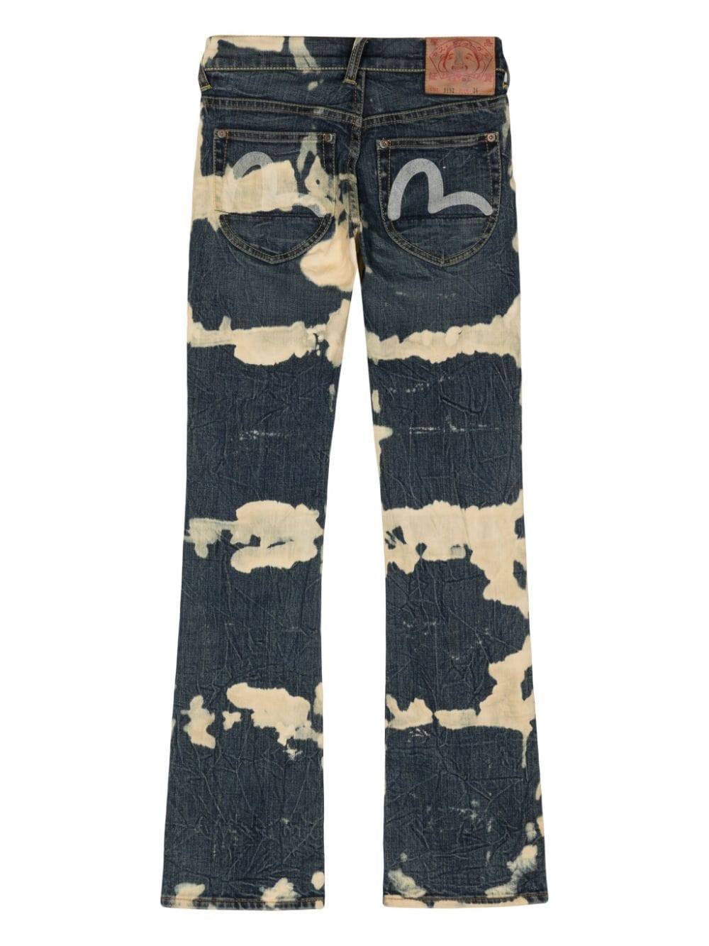 Stain Shade bleached bootcut jeans - Blauw