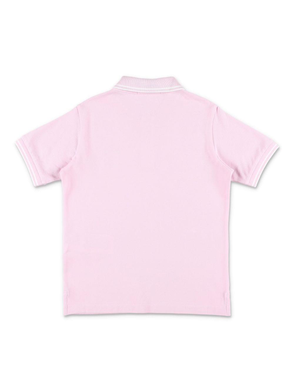 Stone Island Junior Poloshirt met logopatch van katoenblend - Roze