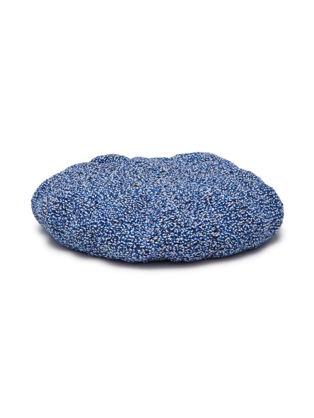 Eckhaus Latta cable knit cotton-linen blend beret - Blauw