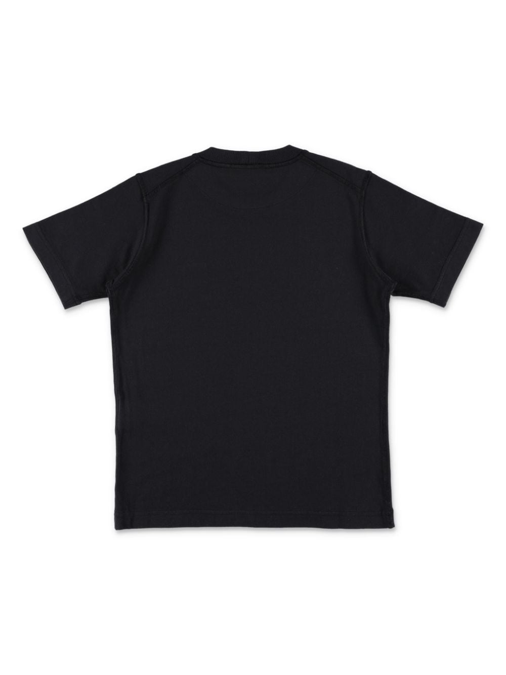 Stone Island Junior T-shirt met logopatch - Zwart