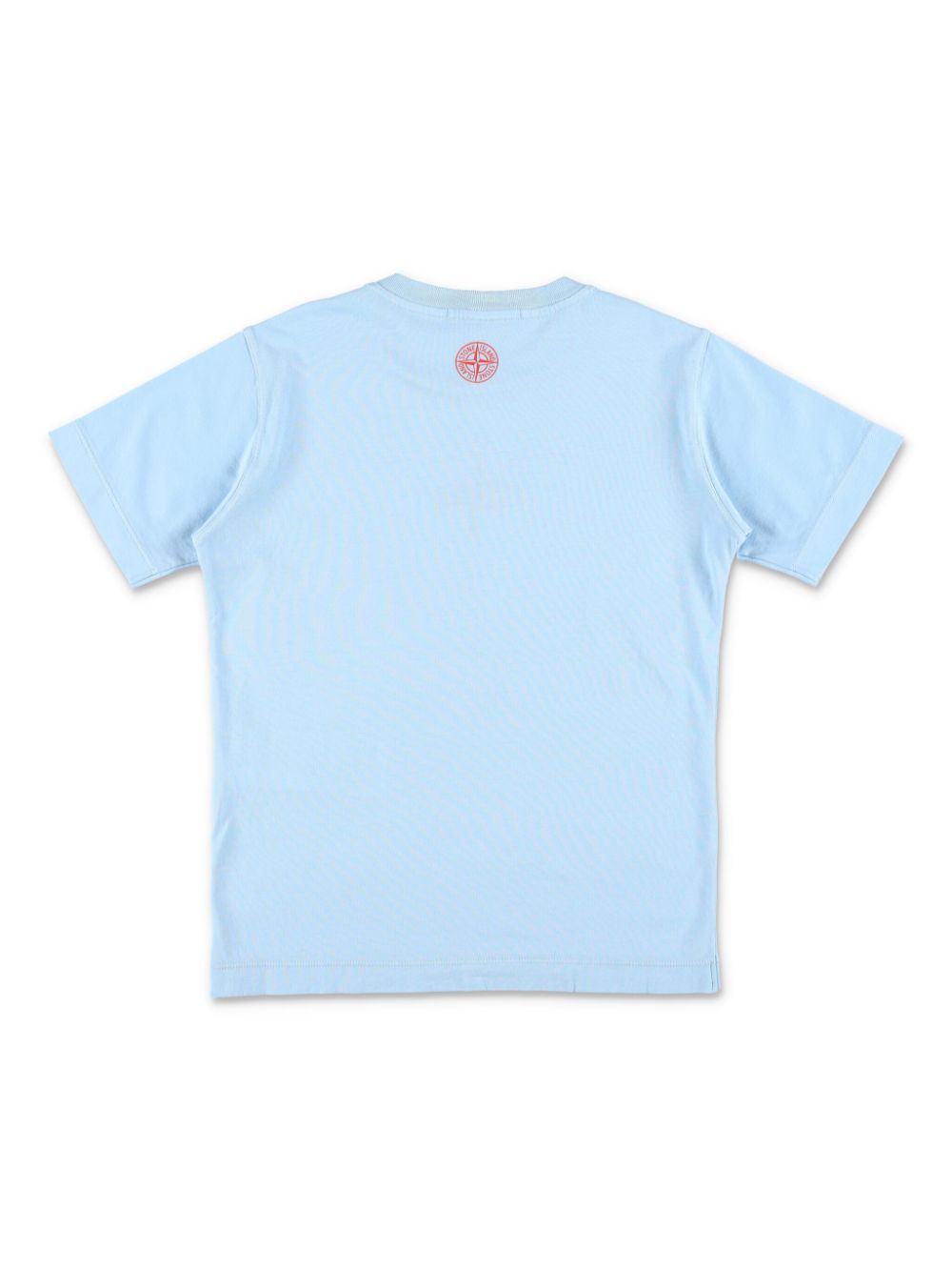 Stone Island Junior Sweater met geborduurd logo van katoenblend - Blauw