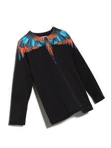 Marcelo Burlon County Of Milan Kids T-shirt met print - BLACK ORANGE