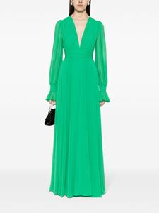 Blanca Vita Agastache jurk met geplooid detail - Groen