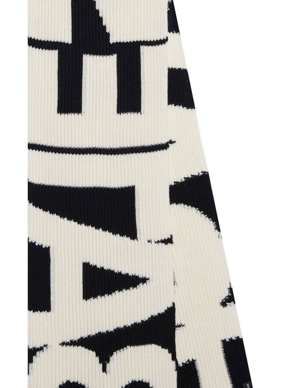 Balenciaga Sjaal met logoprint - Zwart