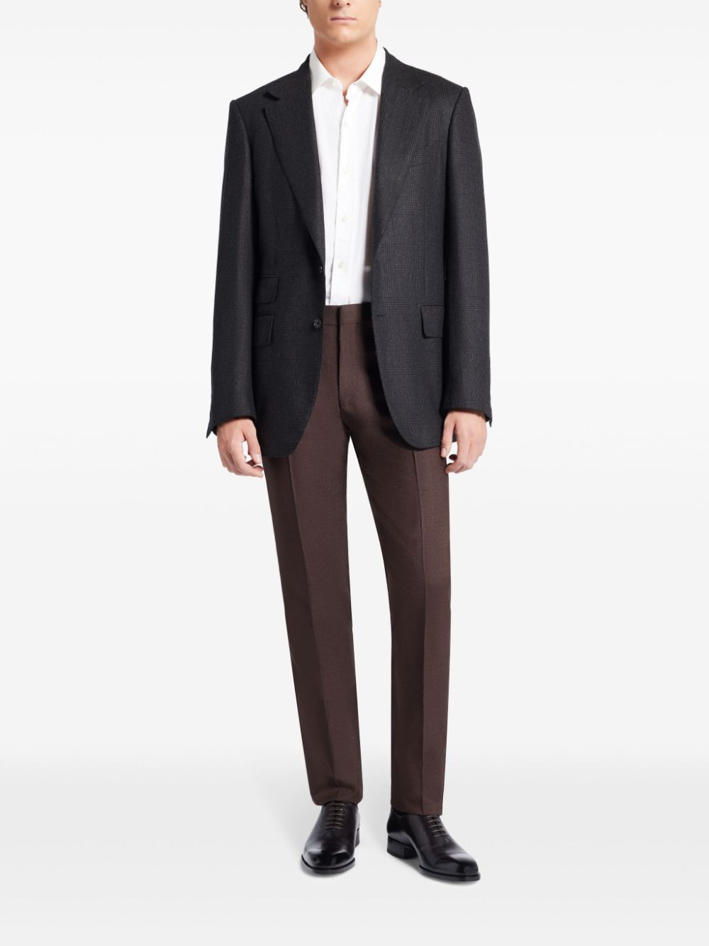 TOM FORD straight-leg tailored trousers - Bruin