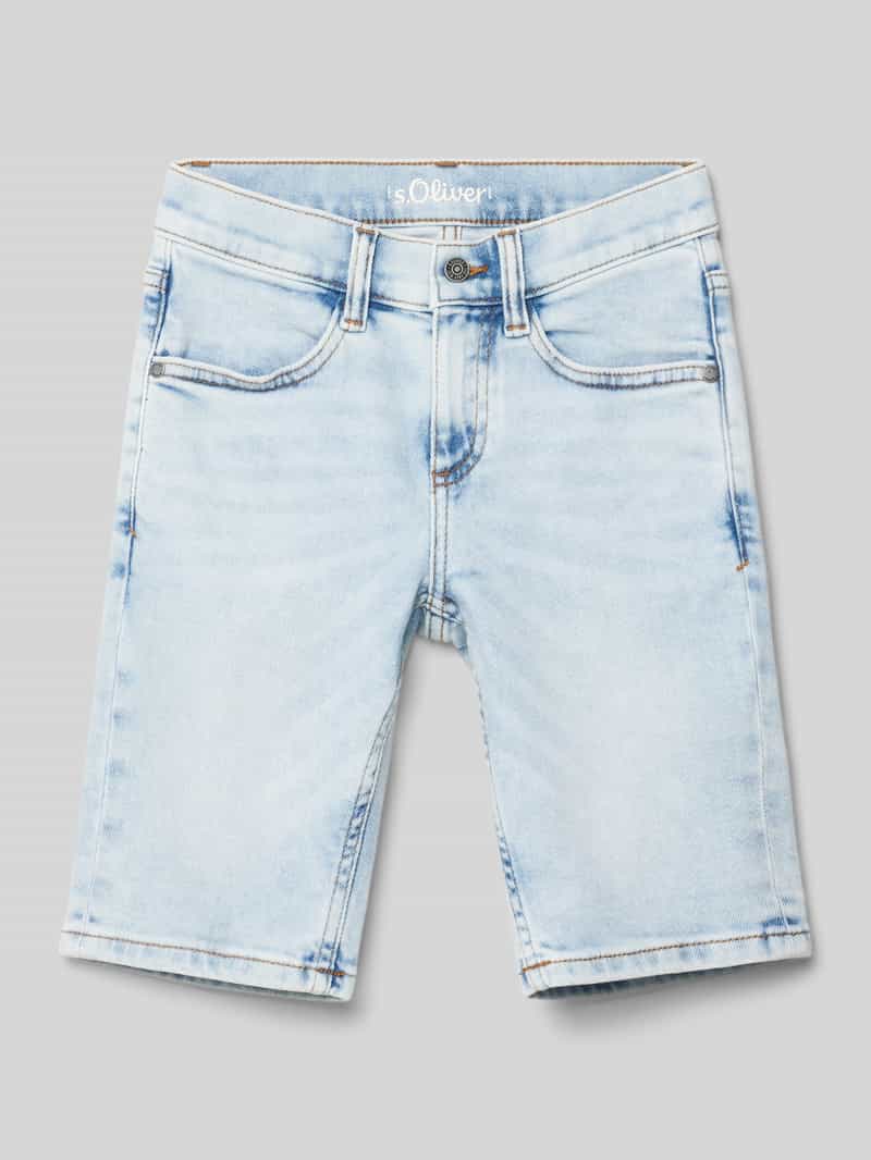 S.OLIVER CASUAL Korte slim fit jeans in 5-pocketmodel