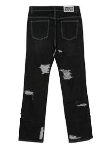 Who Decides War Gnarly distressed-finish jeans - Zwart