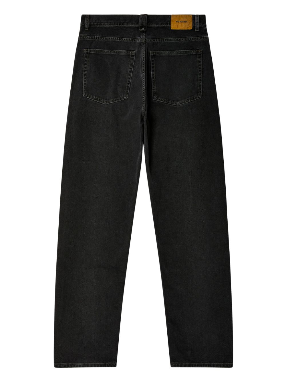 Hed Mayner pleat-detail straight-leg jeans - Zwart