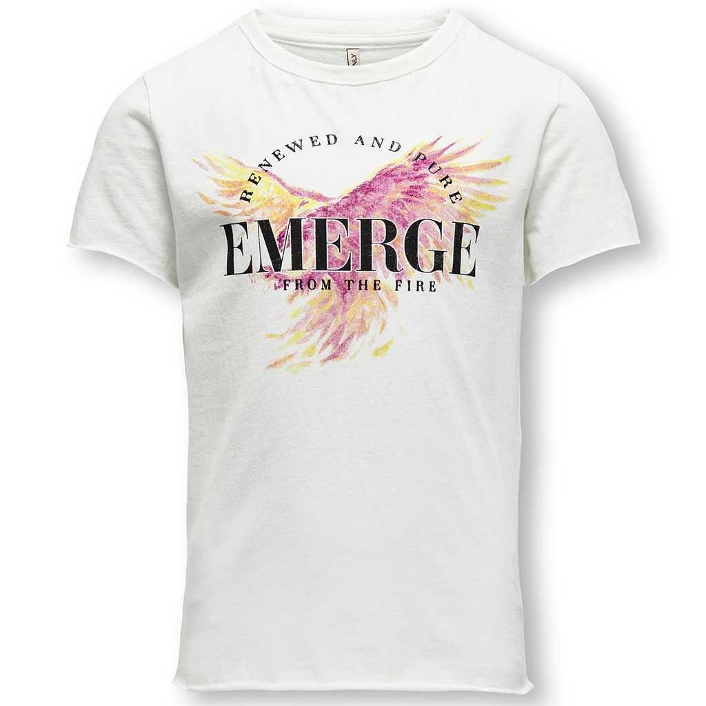 Kids Only-collectie T-shirt Lucy (cloud dancer emerge)