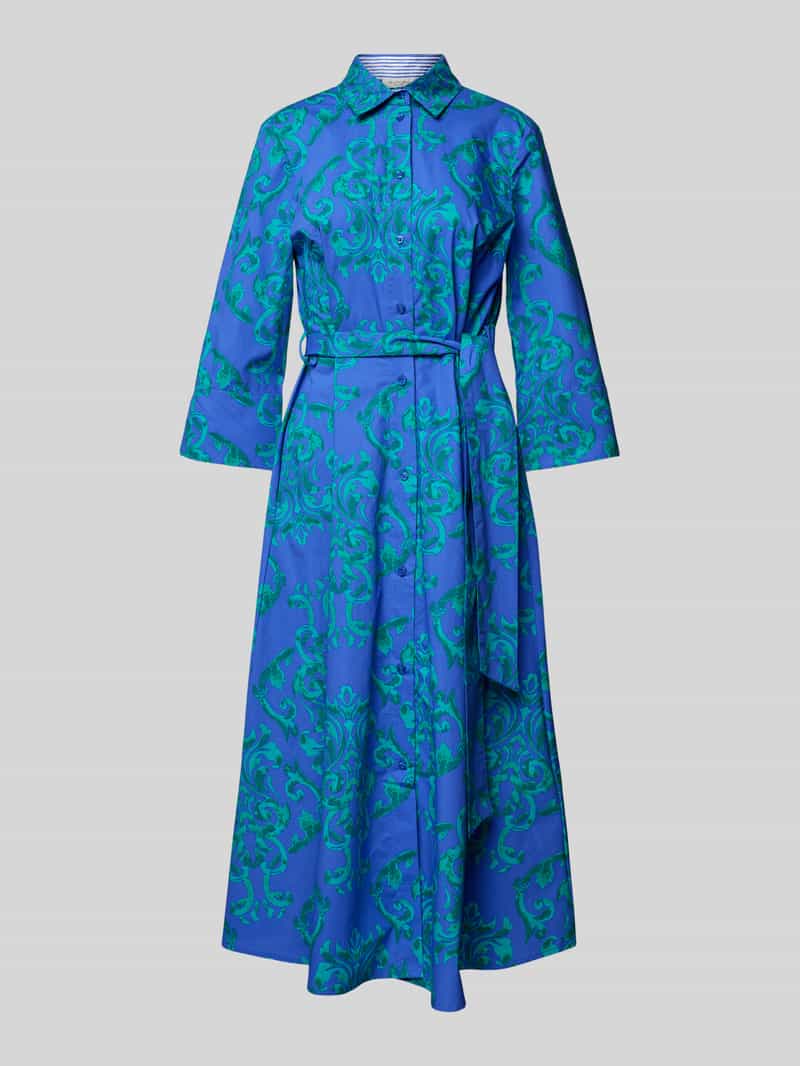 Christian Berg Woman Midi-jurk met paisleymotief