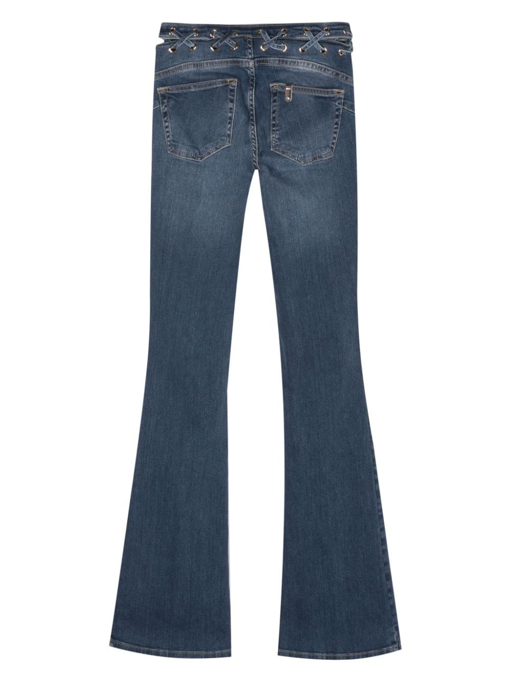 LIU JO criss-cross-detailing flared jeans - Blauw