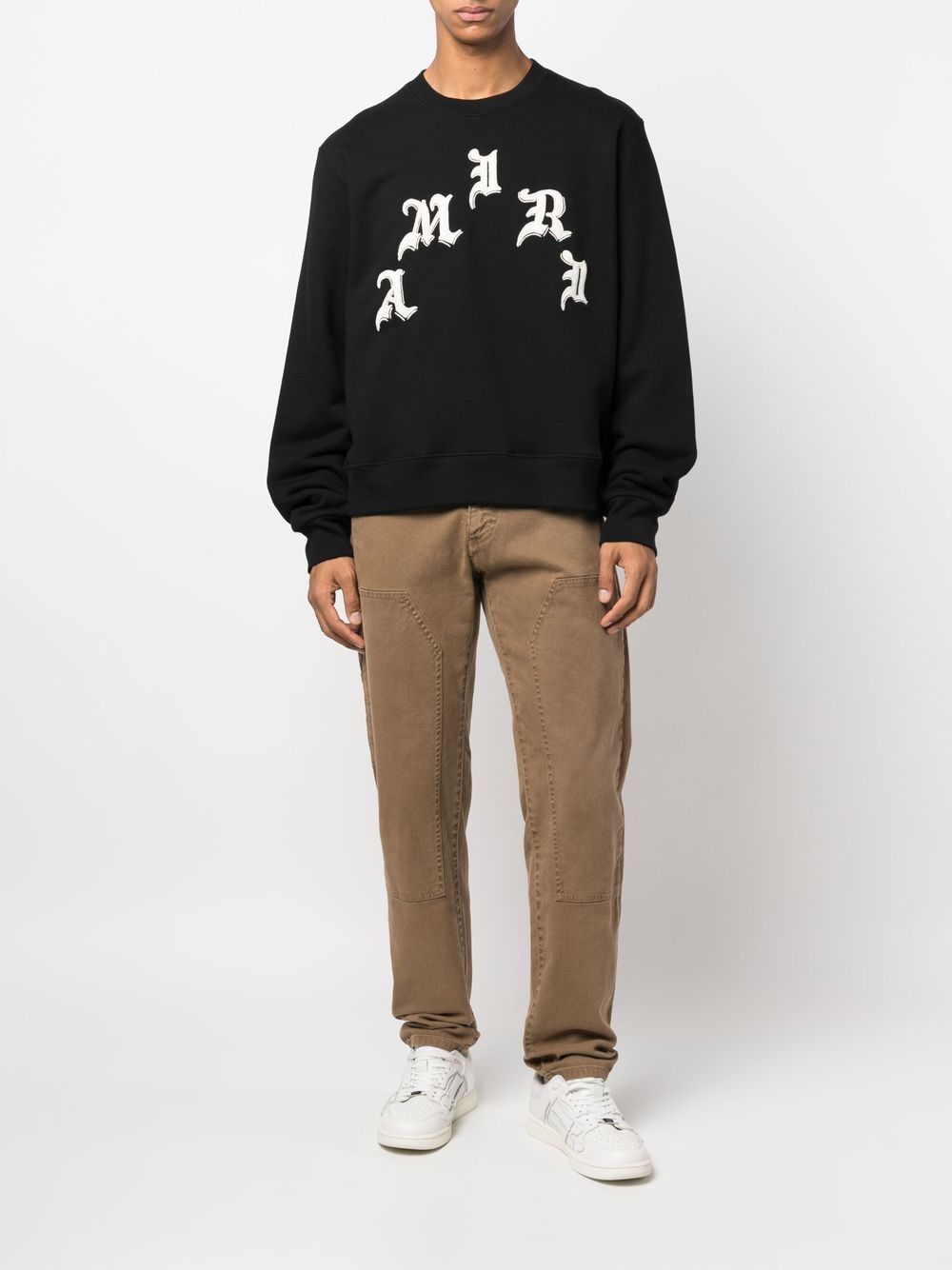 AMIRI Sweater met logoprint - Zwart