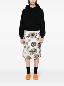 Marni floral-print silk skirt - Wit