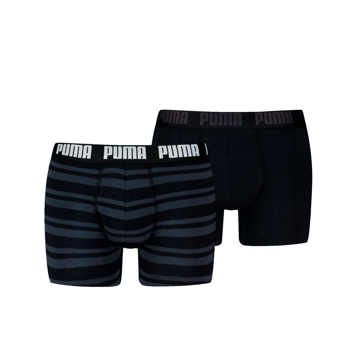 Puma Boxershorts Everyday Heritage Stripe 2-pack Black / Black-L