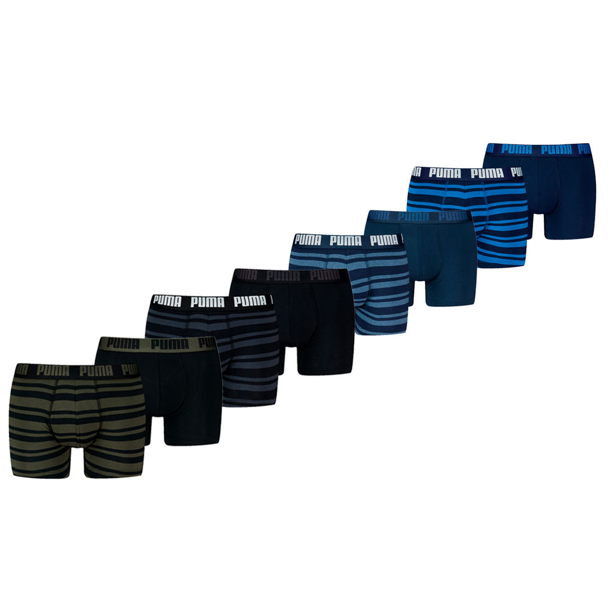 Puma Boxershorts Heritage Stripe 8-pack Multicolor-S