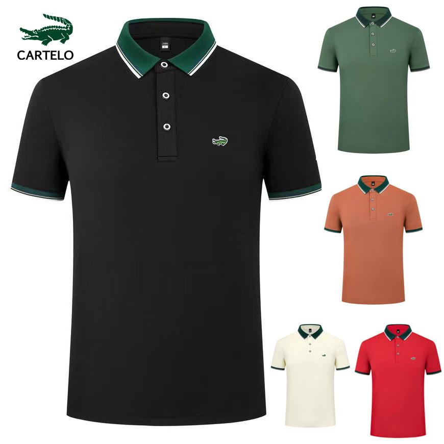CARTELO Spring/Summer New Men's and Women's Embroidery Brand Quick Drying Polo Shirt Business Leisure Relieve fatigue Polo Shirt