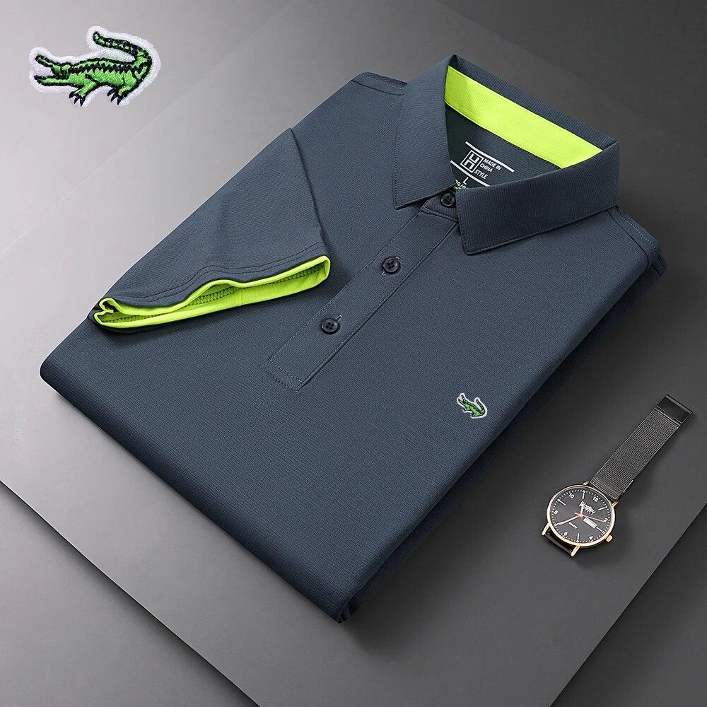 AA Luxury watch 2024 New Summer Brand Embroidered Polo Shirt High Quality Men's Short Sleeve Breathable Top Business Casual Polo-shirt for Men