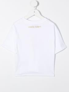 Alberta Ferretti Kids T-shirt met tekst - Wit