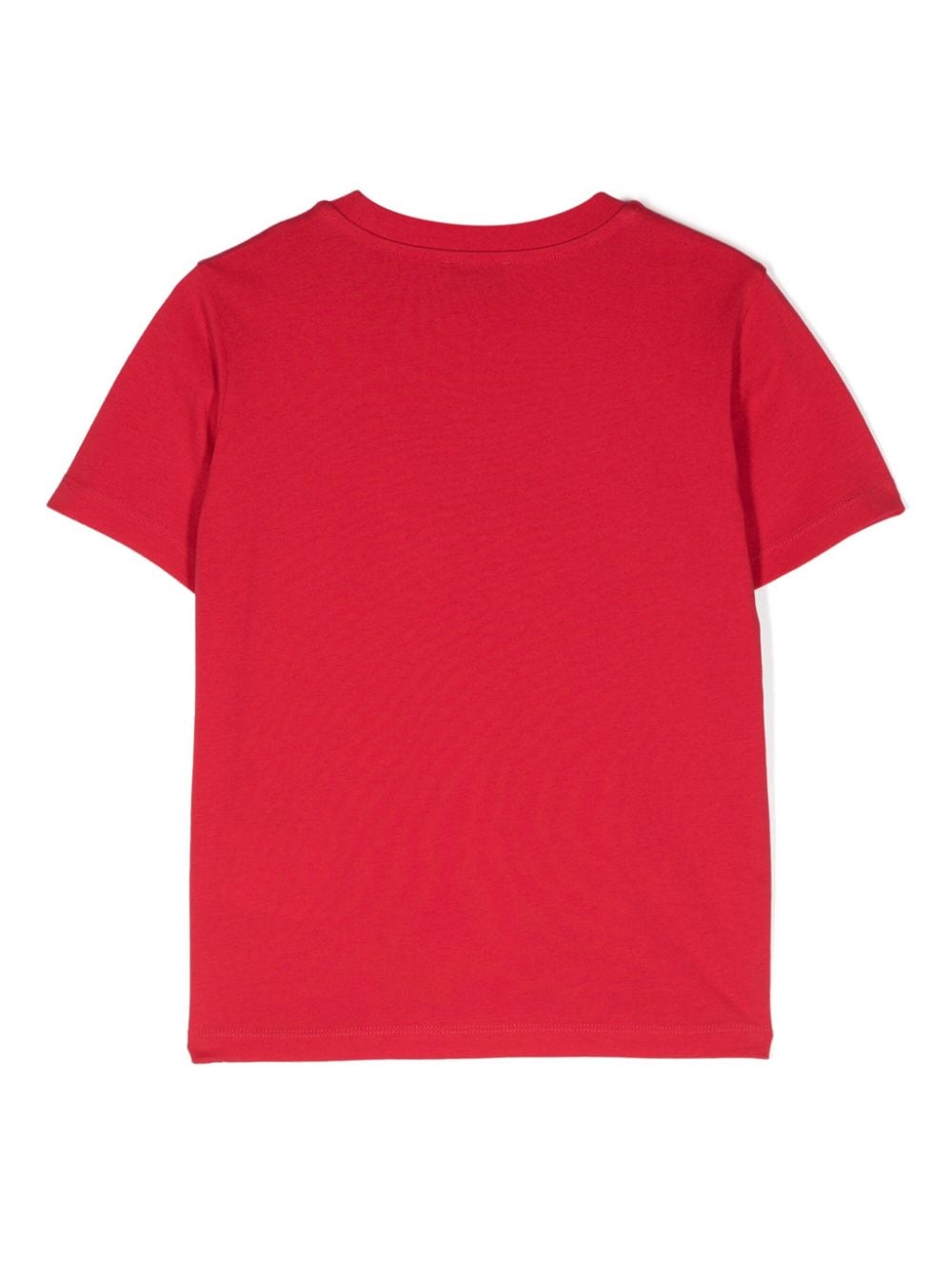 Moncler Enfant Katoenen T-shirt met logoprint - Rood