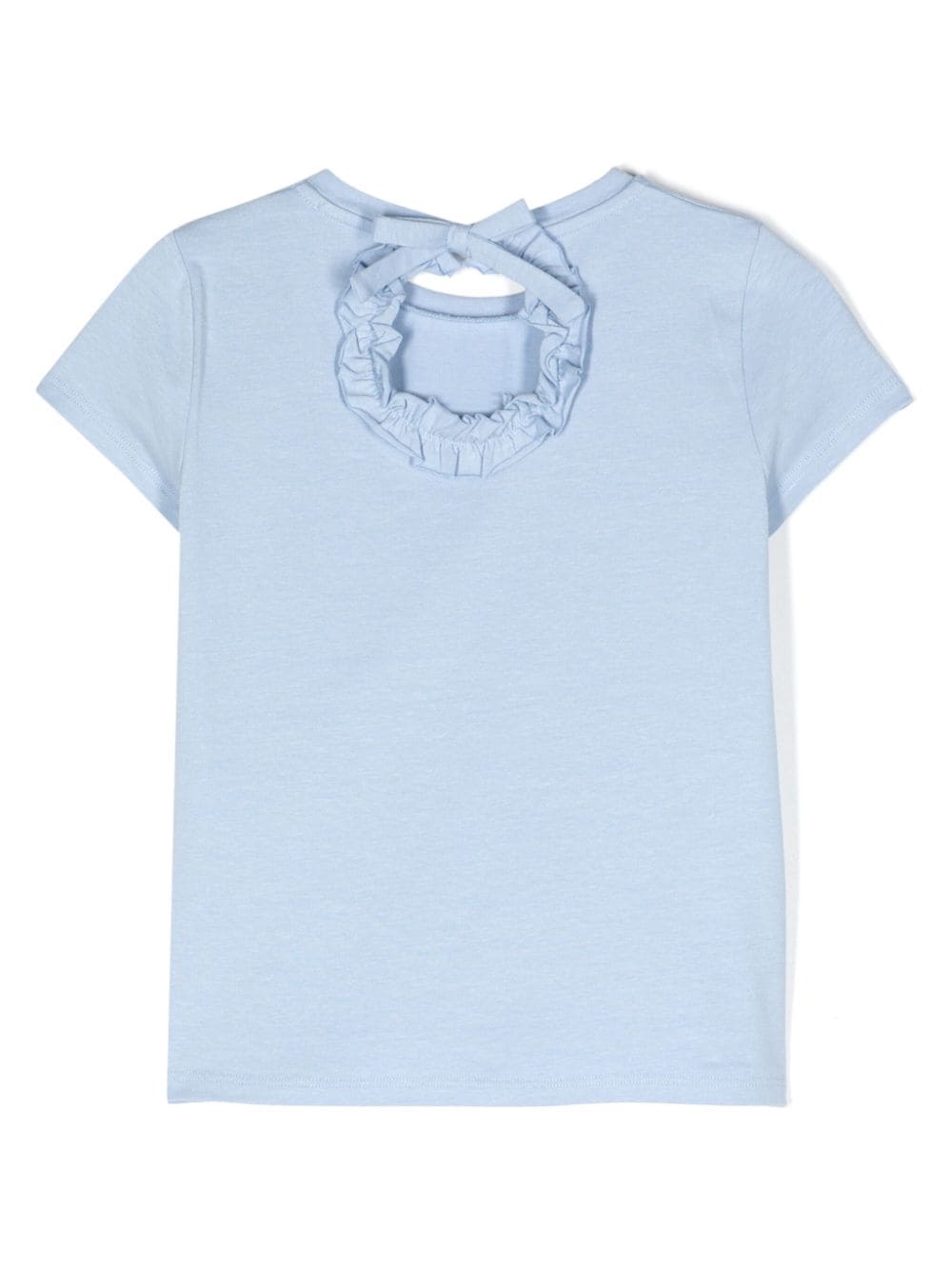 Miss Blumarine T-shirt met logo - Blauw